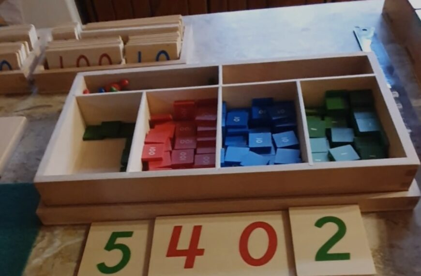 Montessori Egypt Stamp Game: 3-6. العلميات الحسابية باستخدام لعبة الطوابع - تابع لركن الرياضيات في أنشطة المونتيسوري للطفولة المبكرة.